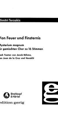 Dimitri Terzakis: Von Feuer und Finsternis