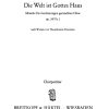 Johann Nepomuk David: Die Welt ist Gottes Wk 34/1
