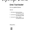 Johann Nepomuk David: 3 Tierlieder Wk 36/3 Der Kater