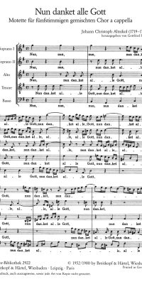 Johann Christoph Altnikol: Nun Danket Alle Gott