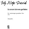 Johann Nepomuk David: Es ist ein Schnee gefallen