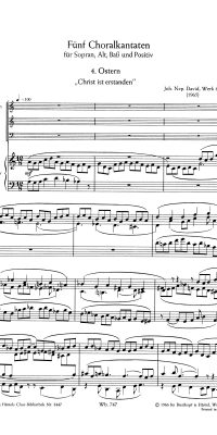 Johann Nepomuk David: Choralkantate Wk 60/4