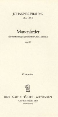 Johannes Brahms: Marienlieder op. 22