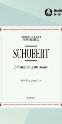 Franz Schubert: Nachtgesang im Walde D913 Op. Post. 139 (Koorpartituur)