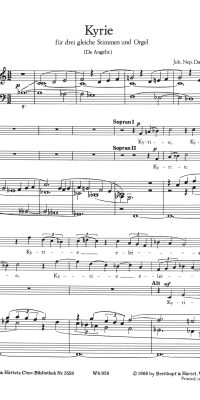 Johann Nepomuk David: Kyrie (De Angelis)