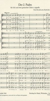 Felix Mendelssohn Bartholdy: 2. Psalm Warum toben op. 78