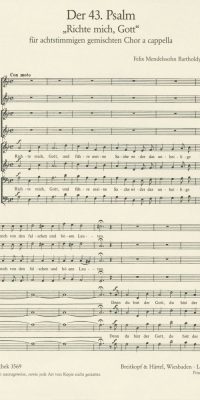 Felix Mendelssohn Bartholdy: 43. Psalm Richte mich op. 78