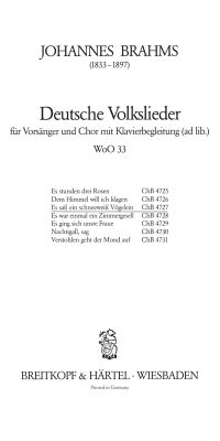 Johannes Brahms: Es sass ein schneeweiss Vögel.