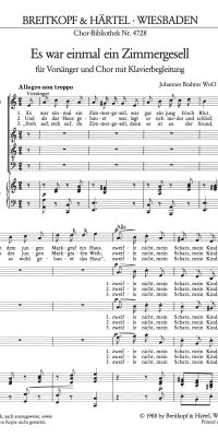 Johannes Brahms: Es war einmal ein Zimmergesell