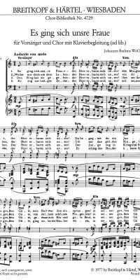 Johannes Brahms: Es ging sich unsre Fraue