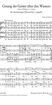 Franz Schubert: Gesang der Geister D 538 (SATB)