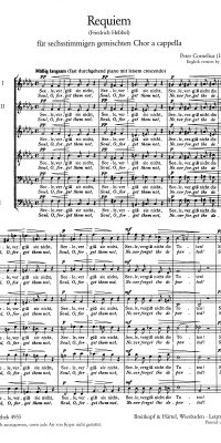 Peter Cornelius: "Requiem ""Seele, vergiss"""