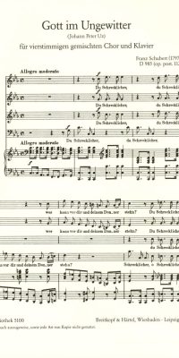 Franz Schubert: Gott im Ungewitter D 985