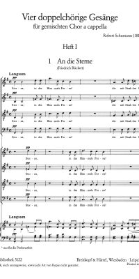 Robert Schumann: 4 doppelchör.Gesänge I op. 141