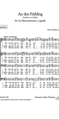 Franz Schubert: An den Frühling D 338