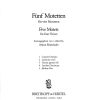 Hans Leo Hassler: Fünf Motetten