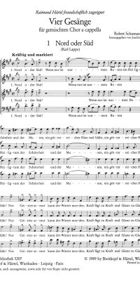 Robert Schumann: Vier Gesänge op. 59
