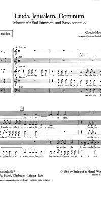 Claudio Monteverdi: Lauda, Jerusalem, Dominum