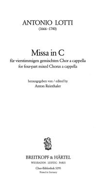 Antonio Lotti: Missa in C