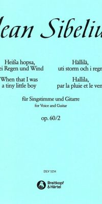 Jean Sibelius: Hallila,Uti Storm-Heisa,Hopsa