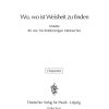 Siegfried Thiele: Wo, wo ist Weisheit zu finden