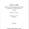 Felix Mendelssohn Bartholdy: Kyrie c-moll