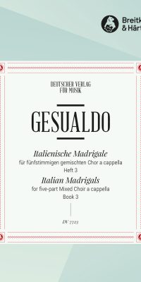 Don Carlo Gesualdo: Italienische Madrigale Heft 3