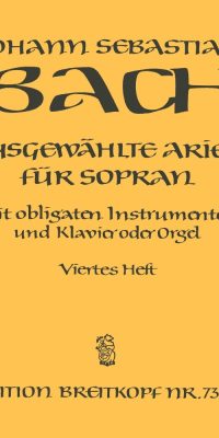 Bach: Ausgewählte Arien für Sopran 4