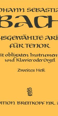 Bach: Ausgewählte Arien für Tenor 2