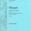 Wolfgang Amadeus Mozart: Ave verum corpus KV 618 (Vocal Score)