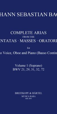 Bach: Complete Arias - Sämtliche Arien Band 1 (Sopraan)