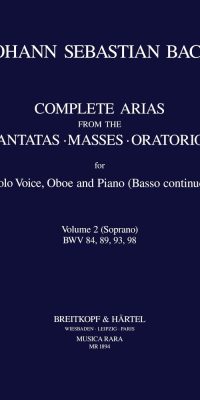 Bach: Complete Arias - Sämtliche Arien Band 2 (Sopraan)