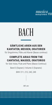 Bach: Complete Arien & Sinfonias 3 (Soprano Voice)