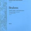 Johannes Brahms: Zwölf Lieder u. Romanzen op.44