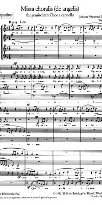 Johann Nepomuk David: Missa choralis(de angelis)Wk43