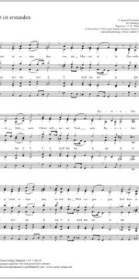 Paul Horn: Christ ist erstanden (SATB)