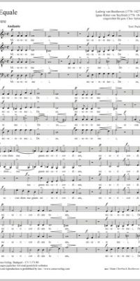 Beethoven: Drei Equale Op. Woo 30