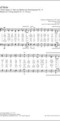 Beethoven: Freund Hein (SATB)