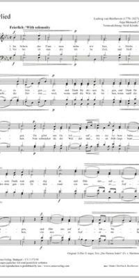 Beethoven: Opferlied