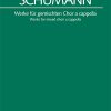 Schumann: Works For Mixed Choir A Cappella