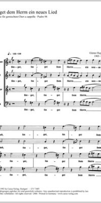 Sing to the Lord a new song