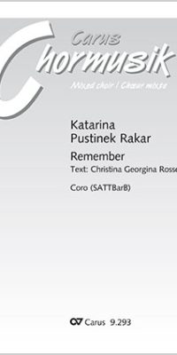 Katarina Purtinek Rakar: Remember (SATTB)