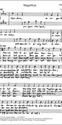 Gerd Zacher: Magnificat (SM)