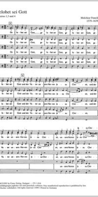 Franck: Gelobet sei Gott (SSATTB) (Partituur)