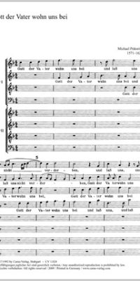 Praetorius: Gott, der Vater, wohn uns bei (Partituur)