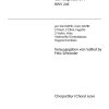 Anonymus: Lukaspassion (Koorpartituur)