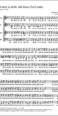 Melchior Franck: Ich halte es dafuer (Partituur)