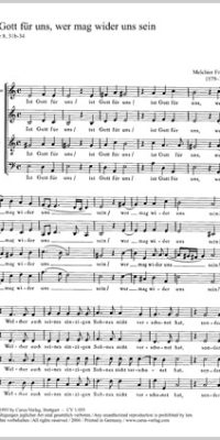 Franck, M.: Ist Gott fuer uns (Partituur)