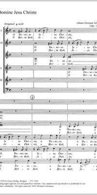Schein: O Domine Jesu Christe (Partituur)