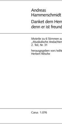 Hammerschmidt: Danket dem Herrn, denn er ist (Partituur)